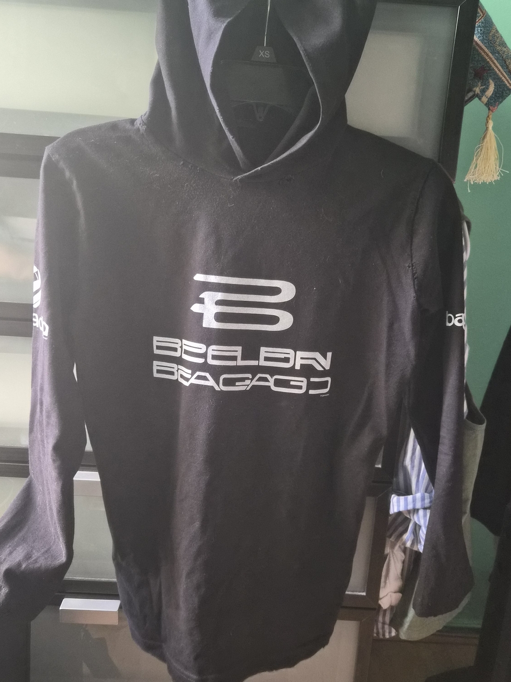Balenciaga AI Generated Long Sleeve Hooded T-Shirt Top